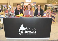 The Guatemala Exporters Assocation represented by Natalia Samayoa, Ingrid Gaiton and Marta Castanon.